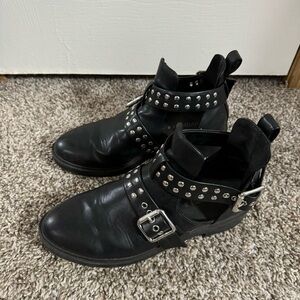 H&M Black Studs Shoes Size 6